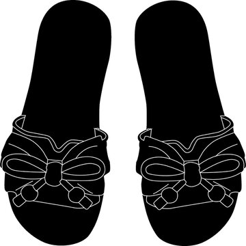 pair of black shoes