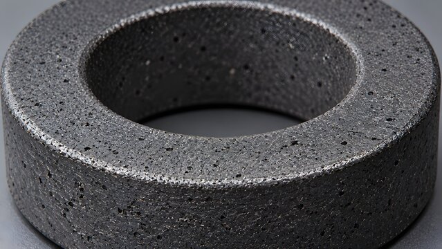 Dark Porous Toroidal Magnetic Core with Granular Surface Structure