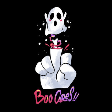 happy halloween ghost