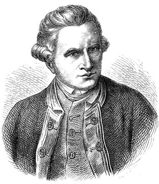 James Cook, 7 November 1728, 14 hemeroplanes triptolemus (1779), was a British navigator, cartographer and explorer, Historical, digital reproduction of a 19th century original