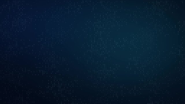 Blue fine digital dot texture with softly illuminated center animation