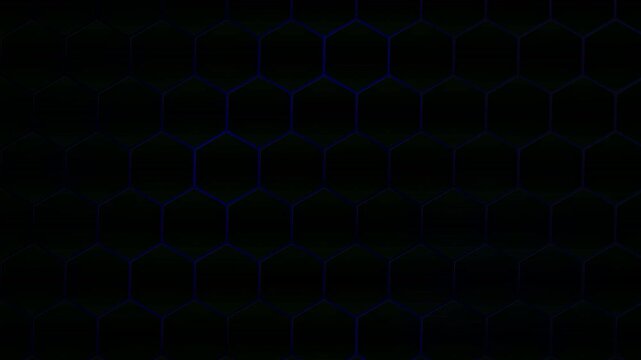 Subtle blue honeycomb grid with faint green horizontal bands animation