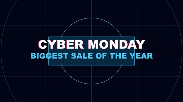 Cyber Monday biggest annual online shopping sale promotional video