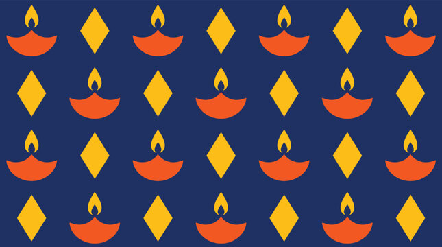 A vibrant and festive diwali background vector featuring traditional diyas symbolizing the triumph of light over darkness and the celebration of new