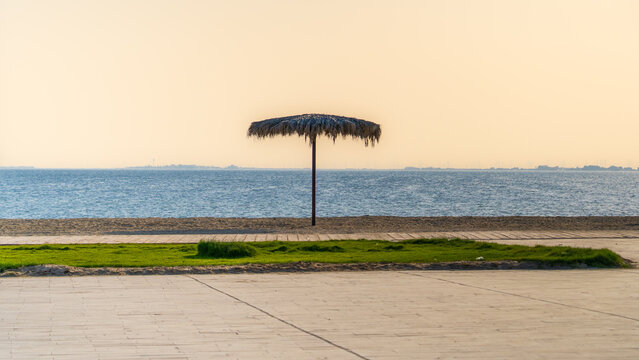 Scenic Half Moon Beach Bay Coastline at Al Khobar in Eastern Province Saudi Arabia