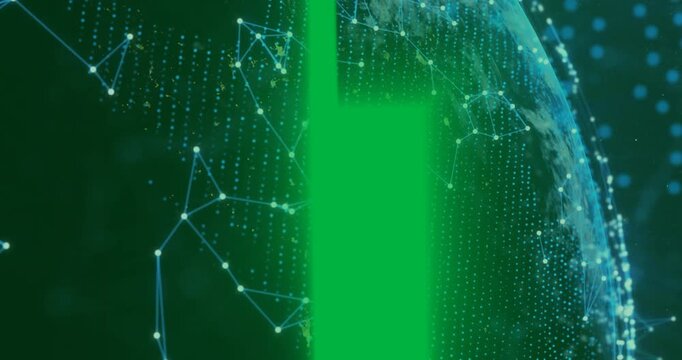 Animation of moving shapes on transparent background