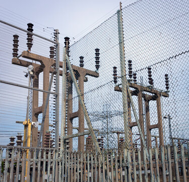 Electricity generating substation in the West Midlands, UK