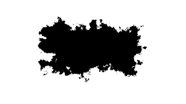 solated abstract artistic ink splatters, droplets spreading. Ink matte, splash reveals. bleed, bloom, drips. Spilling. black Ink Drops Falling white Background.4k