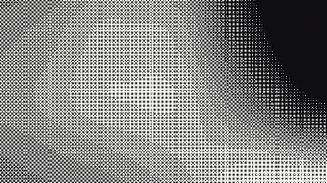 Animated 1 bit 4x4 Bayer dither gradient on white 4K seamless loop