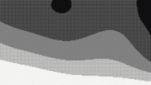 Animated 1 bit 2x2 Bayer dither gradient on white 4K seamless loop