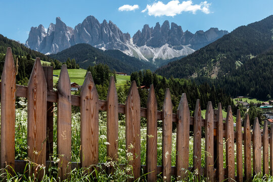 Geisler Peaks Above Val di Funes