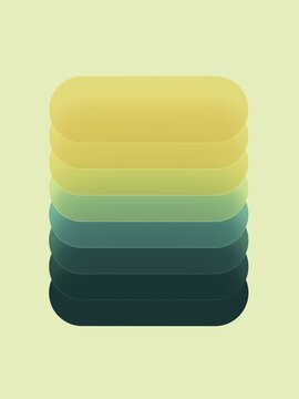 Colorful Layers of Shapes Stacked in a Simple Design