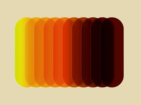 Layers of Colors Create a Smooth Transition From Yellow to Dark