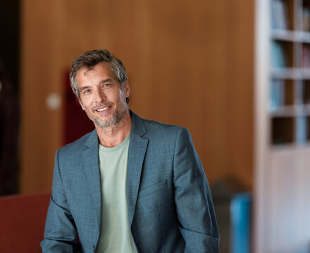 Business Portrait of Confident Man in Office