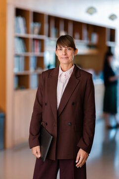 Professional Businesswoman Portrait In Modern Office