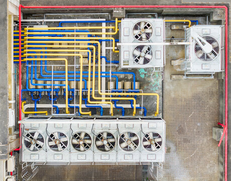 Semiconductor Factory Cooling System Rooftop