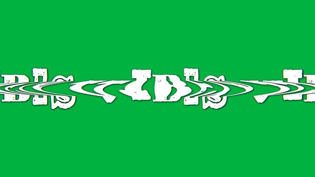 Animation of vibes text in white letters in repetition on black background