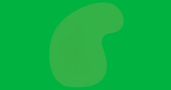Animating turquoise noise shifting over orange blob on transparent canvas, curve bulging morphing