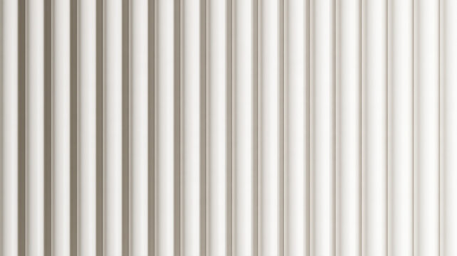 Abstract background featuring a seamless pattern of vertical, three dimensional, light beige ridges, creating a clean, modern, minimalist texture for product display and architectural design