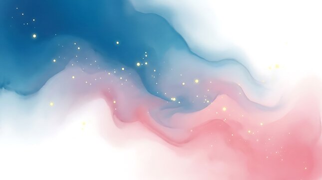 Abstract cosmic waves with starry background
