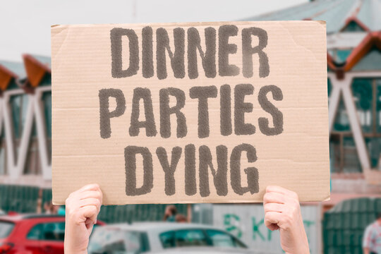 "Dinner parties dying" Entertaining friends at home becomes rarer in busy modern life. DINNER. PARTIES. HOSTING. HOME. TRADITION.