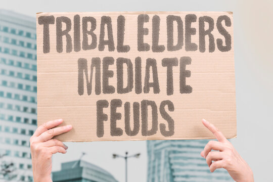 "Tribal elders mediate feuds" Respected community leaders settle disputes among rival groups. TRIBES. ELDERS. MEDIATION. YEMEN. FEUDS.