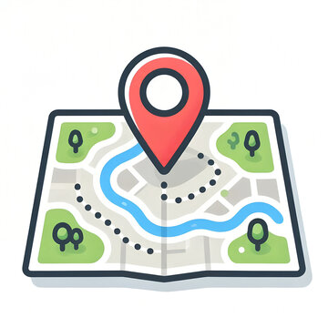 map pointer with pin