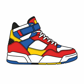 Basketball Shoes Illustration