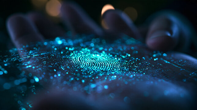 Biometric Fingerprint Scan for Digital Cybersecurity Authentication