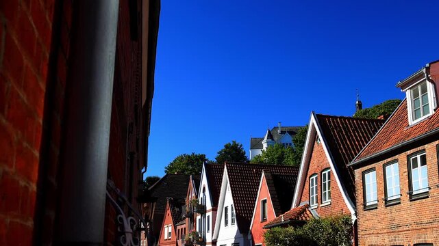 the cityscape of ploen germany 4k video