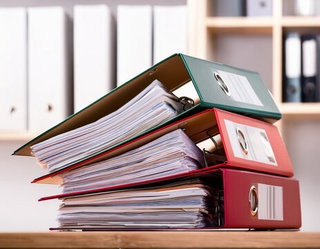 stack of confidential file folders