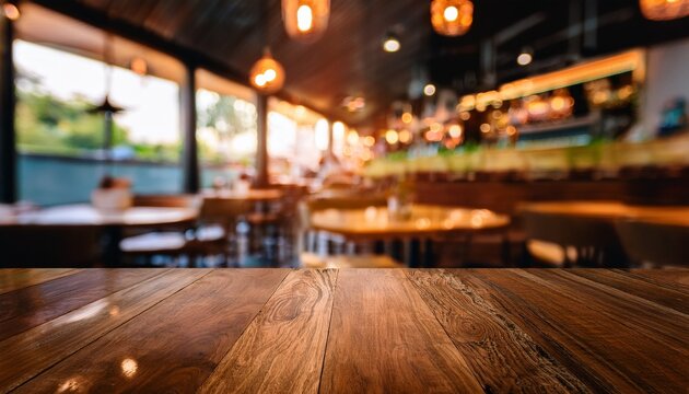 abstract blur cafe restaurant for background