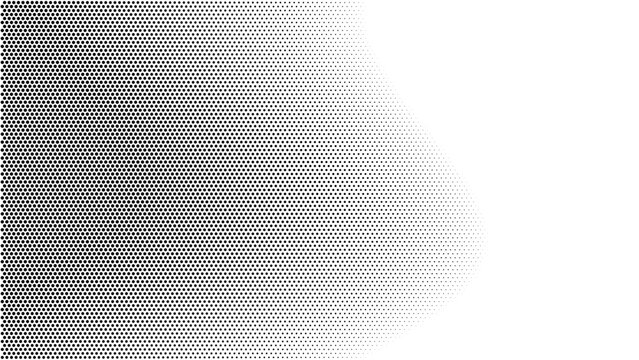 Halftone dots gradient texture overlay, monochrome screen halftone dot effect, vector abstract screenprint dot pattern background