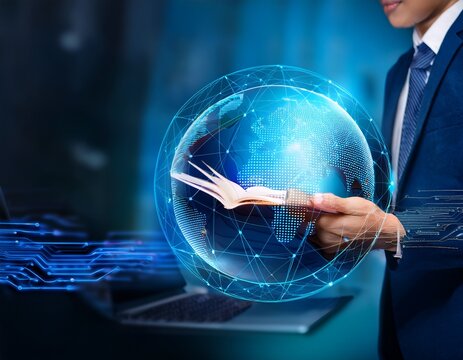education internet online digital technology concept e learning education online internet course lessons consulting e learning concept background banner