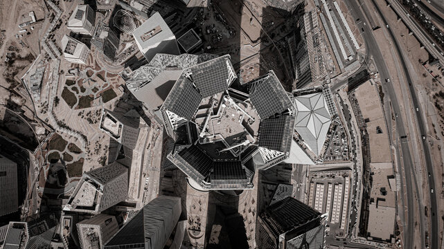 KAFD King Abdullah Financial District in Riyadh city