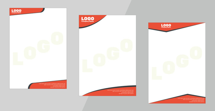 Professional Corporate Letterhead Vector Bundle