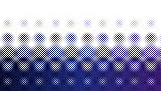 Navy and Violet Halftone Dot Gradient, Transparent PNG