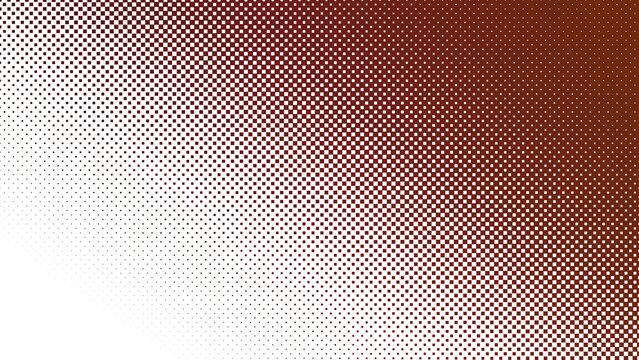 Dark Red Diamond Halftone Diagonal Gradient, Transparent