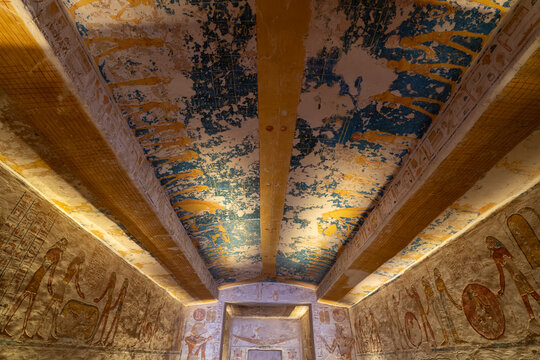 Tomb of Rameses VII, Valley of the Kings, Luxor, Egypt,
