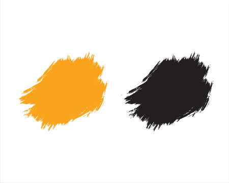 Slanted Acrylic Paint Brush Stroke Vector Illustration   