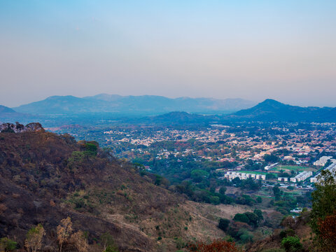 View from Santa Lucia Hill towards the Santa Ana City, Santa Ana Department, El Salvador