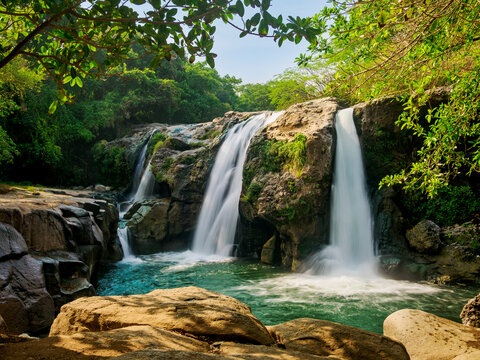 El Salto de Malacatiupan, waterfall near Atiquizaya, Ahuachapan Department, El Salvador