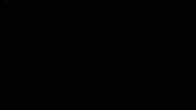 Animated spider web expansion effect with flexible elastic silk strands, fast stretching motion on black screen background, high detail cobweb VFX element for action scenes, ultra HD 4k loop