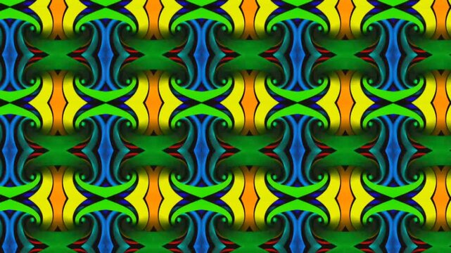 seamless pattern with colorful flowers