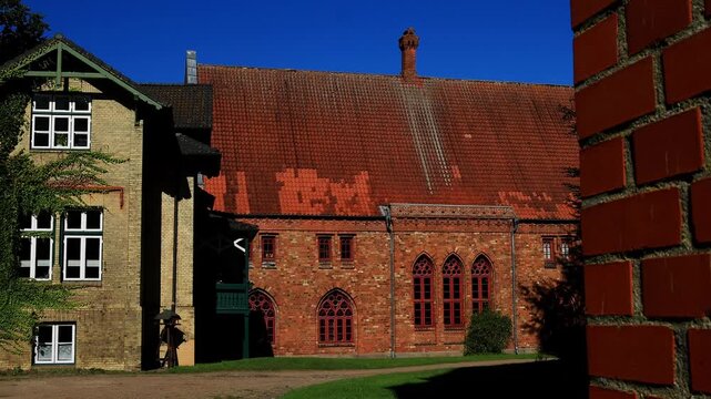 the monastry of preetz germany 4k video with a pan