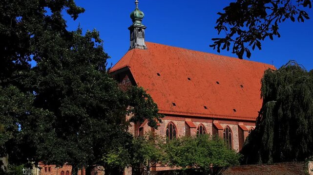 the monastry of preetz germany 4k video with a pan