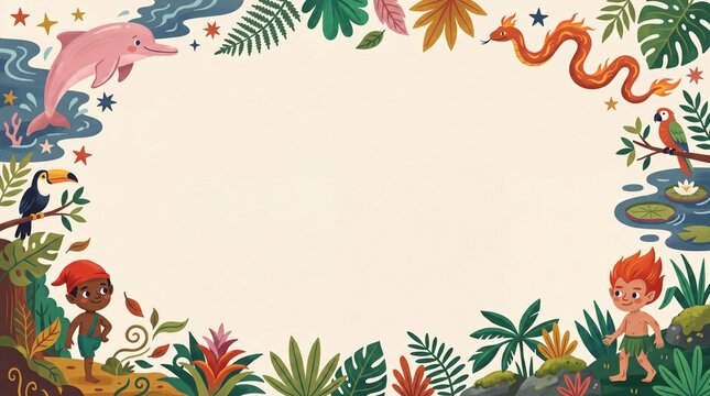 Tropical Adventure Border
