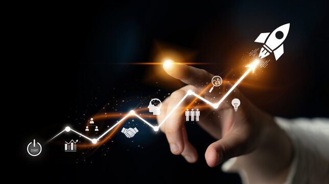 Business growth strategy drives business, growth, and success by following structured roadmap, analysis, and progress toward long-term achievement Latch