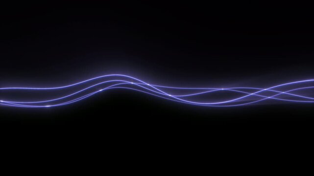 Ethereal abstract glowing lines looping background - looping VFX element