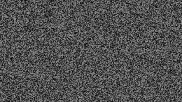 Analog television static noise flickering on screen
